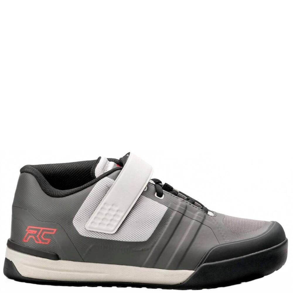 NEW RIDE CONCEPTS men's transition 2021 mountain bike shoe in charcoal/red